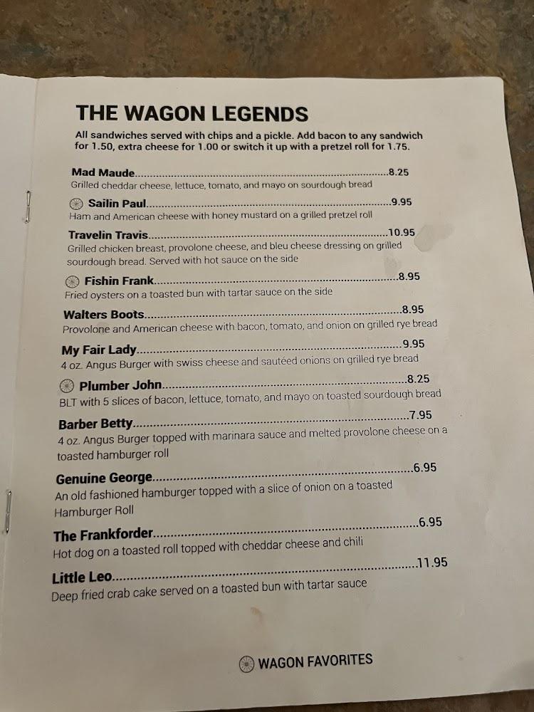 Conestoga Wagon Restaurant Menu image 3