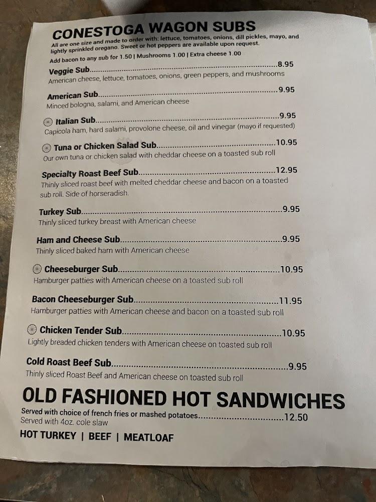 Conestoga Wagon Restaurant Menu image 4
